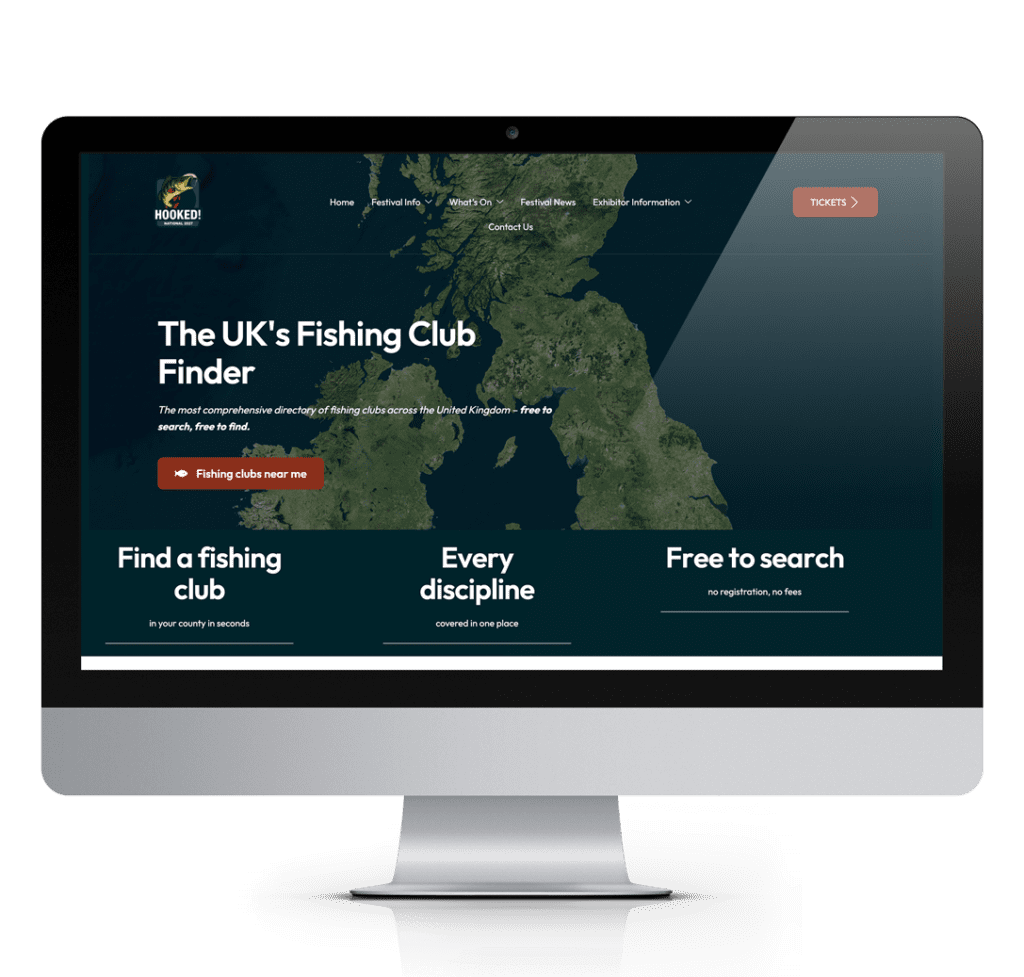 fishing club finder mockup